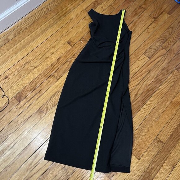 BHLDN Anthropologie NWT Black Kennedi High-Neck Stretch Crepe Midi Dress Size XS - Picture 10 of 11